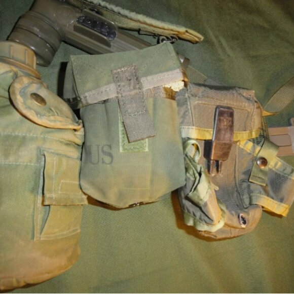 XL VIETNAM ERA LC-1 LOAD CARRYING SUSPENDERS ALICE CLIP OD GREEN LBE RIG LD 3544 - Picture 8 of 16